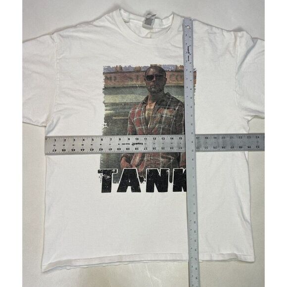 Tank Graphic T-shirt Women XL White Short Sleeve Music - Picture 5 of 5